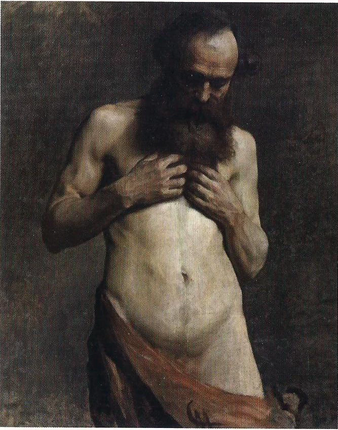 Nudo virile con barba